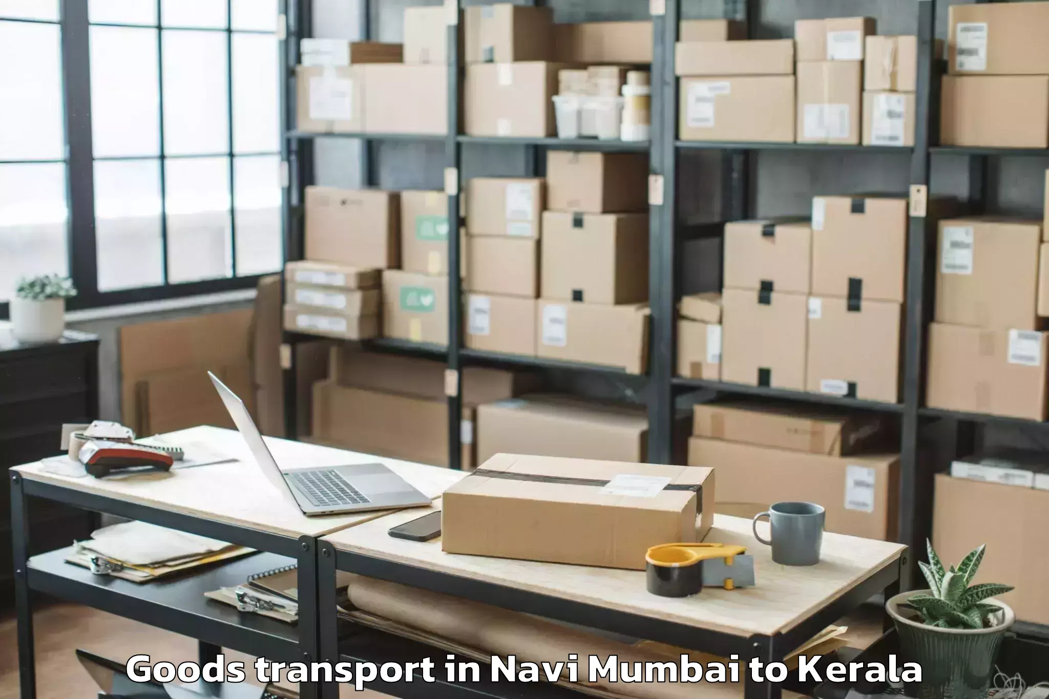 Expert Navi Mumbai to Mall Of Joy Thrissur Goods Transport